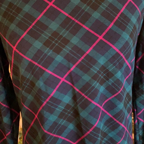 Gorgeous Charter Club Plaid and Jewel Top - Picture 3 of 9